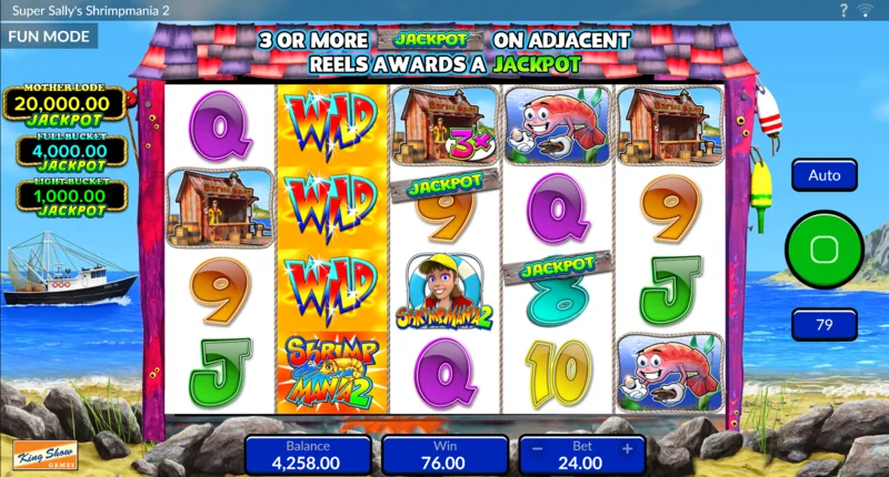 Super Sally's Shrimpmania 2 вайлд выигрыш